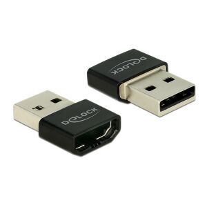 Adapter Delock HDMI-A żeńskie na USB-A męski, czarny - Konwerter HDMI