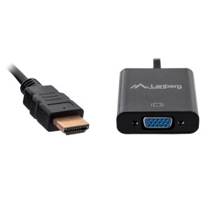 Lanberg HDMI to VGA Adapter with Audio Output - HDMI Adapter