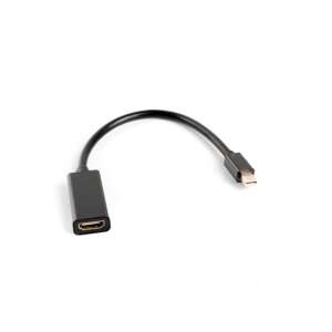 Lanberg Mini DisplayPort auf HDMI Adapter, 20 cm, Schwarz - DisplayPort-Konverter