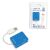 LogiLink Smile blue USB 2.0 4-port hub, unpackaged and packaged