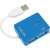 LogiLink Smile USB 2.0 4 port hub, blue