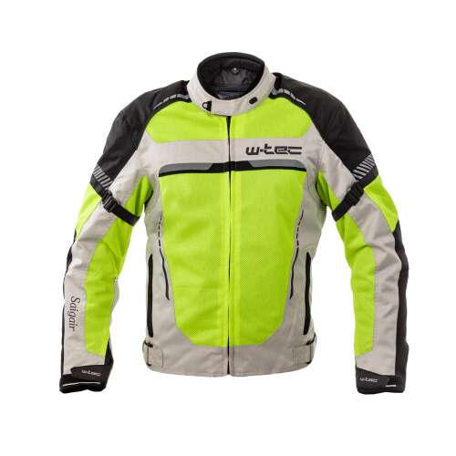 Nyári motoros kabát  W-TEC Saigair Fluo Sárga-Szürke XXL 77983671 - Motoros kabát