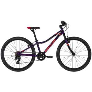 Junior kerékpár KELLYS KITER 30 24" - modell 2022 lila 11" (125-145 cm) 77986961 Kellys Gyerek kerékpár