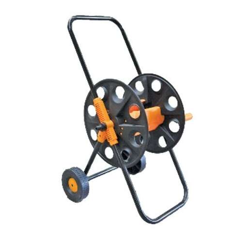 Siroflex hordozható Tömlőkocsi kerekekkel #szürke-narancs