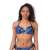 Nebbia Earth Powered 556 női bikini felső kék dzsungel mintával