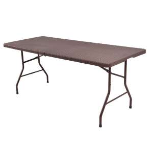 ZLT polyrattan összecsukható Kerti asztal #barna