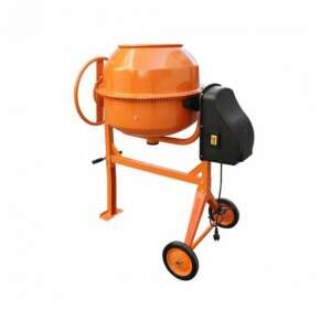 Бетонобъркачка Mixer 120, капацитет 120L, електрическа, оранжева, с колела - Строителство и обновяване