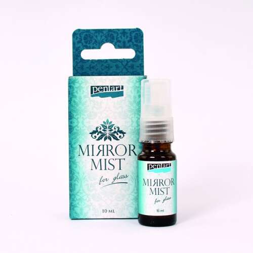Pentart Mirror Mist festék üveghez 10ml csomagolással