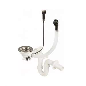 Syfon do zlewozmywaka 1-komorowego z automatycznym odpływem 78033404 - Leziter