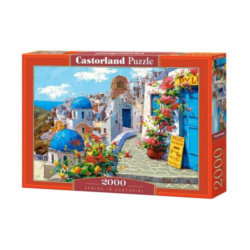 Puzzle Castorland Jar v Santorini, Grécko, 2000 dielikov. Krásne puzzle s malebným výhľadom na Santorini, Grécko.
