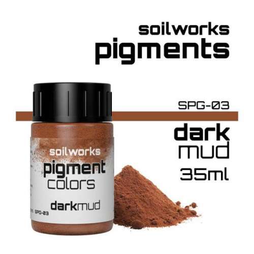 Scale 75: Soilworks - Pigment - Dark Mud festék por 78035137 - Hobby festék