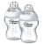 Tommee Tippee Closer to Nature Babyflaschen 340ml, 2er Pack, klar