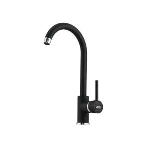 Leziter Noril fekete konyhai csaptelep, egykaros, modern design - Leziter