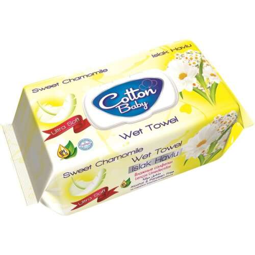 Aquella Baby nedves törlõkendõ Camomille kupakos 100 db 32539895