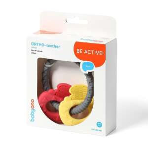 Hryzátko BabyOno Ortho silikónové kľúče, červená a žltá, v balení - Kúpanie & Starostlivosť o bábätká