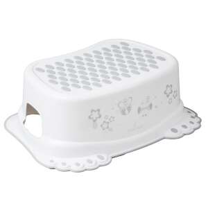 Protiskluzový schodík Tega Baby s motívom sovy, biely - Detské stúpadlá