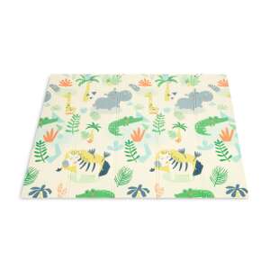 Szafari állatos játszószőnyeg, kinyitva, ideális babáknak és kisgyermekeknek, könnyen tisztítható és tárolható - Toyz