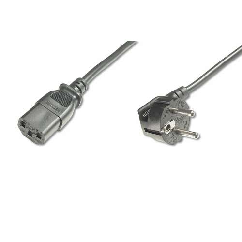 Assmann Power Cord, CEE 7/7 (Typ-F) 90° Szögben - C13 1,8m Fekete AK-440100-018-S 93387116