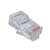 Conector Gembird RJ45, transparent, pentru cablu LAN CAT5 solid