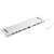 Sandberg USB-C 10-in-1 Docking Station, fehér, ferde nézet