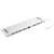 Sandberg USB-C 10-in-1 Docking Station, white, angled view