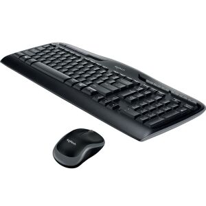 Logitech MK330 Vezetéknélküli billentyűzet + optikai egér Fekete UK 920-003986