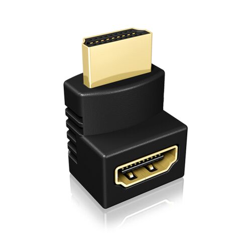 Raidsonic IcyBox IB-CB009-1 2xHDMI angle adapters Fekete IB-CB009-1