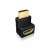 Raidsonic IcyBox IB-CB009-1 HDMI szög adapter, fekete, 90 fok