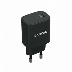 Мрежово зарядно Canyon CNE-CHA20B02, USB Type-C, 20W Черно (CNE-CHA20B02) 94803039 - Canyon