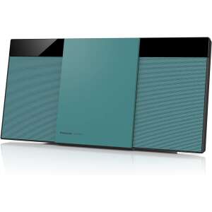 Szögletes nézet a Panasonic SC-HC304EG-G Zöld Mikro Hi-Fi Rendszerről - Mini Hifi