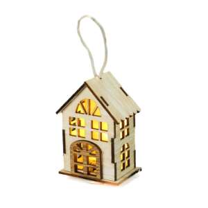 Faházikó ledvilágítással, 5,5*4*8cm - vintagefehér 8569