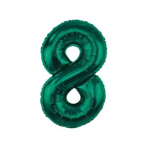 B&C Butelkowa Zieleń Balon foliowy cyfra 8, 85 cm - Bułka w powietrzu