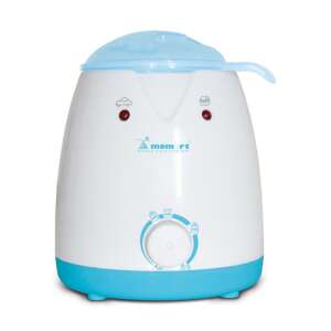 Momert 1704 Baby Bottle and Baby Food Warmer, white and blue, front view - Babies & Toddler
