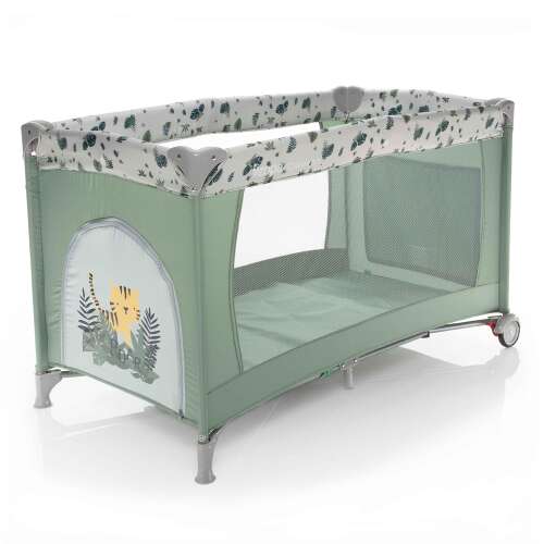 Zopa utazóágy Caravan kerekes kibúvós Jungle Green zöld