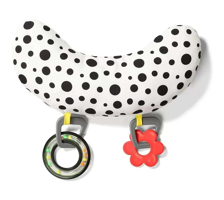 BabyOno Játszószőnyeg játékhíddal és projektorral - Állatok #piros-fekete