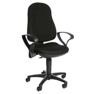 Topstar Support SY ergonomic office chair with armrests, black - Office Furniture
