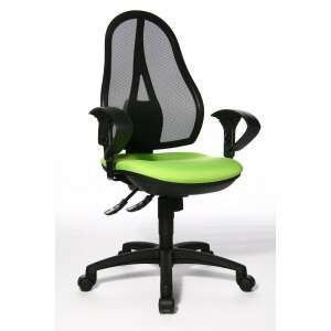 Topstar Open Point SY ergonomic office chair with adjustable armrests, green - Office Furniture