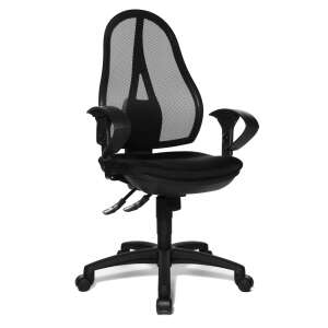 Topstar Open Point SY black mesh office chair with adjustable armrests - Office chair