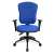 Topstar Wellpoint 30 SY ergonomic office chair with adjustable height, front view, blue