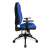 Side view of Topstar Wellpoint 30 SY ergonomic office chair with adjustable height, blue