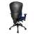 Topstar Wellpoint 30 SY ergonomic office chair with adjustable height, back view, blue
