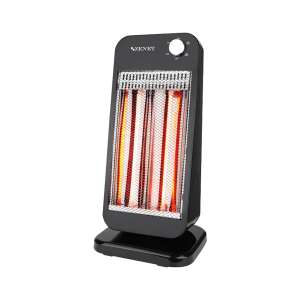 Încălzitor cu infraroșu Zenet Zet-517 500/1000W, încălzitor electric negru cu tehnologie cu infraroșu - Radiatoare electrice