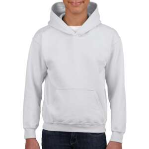 Gildan kapucnis gyerek pulóver, GIB18500, White-S 78223128 