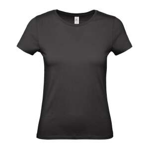 B&C B54E Női rövid ujjú póló, fekete 78225543 Női pólók