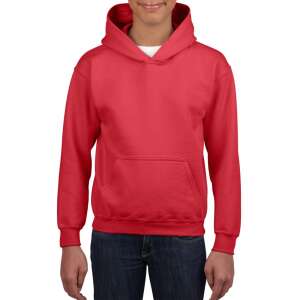 Gildan kapucnis gyerek pulóver, GIB18500, Red-S 78234149 