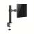 Logilink uchwyt do monitora biurkowego z zamontowanym monitorem, czarny, widok z przodu