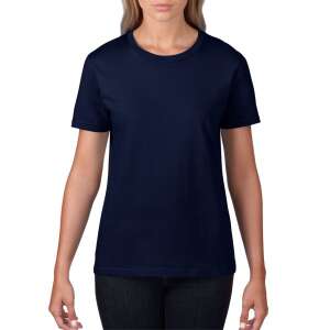Környakas prémium Női póló, Gildan GIL4100, rövid ujjú, Navy-XL 78256037 Női pólók