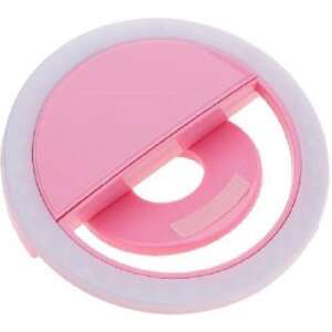 Розова светлина за селфи с бели LED лампи - LED кръгла светлина и кръгла лампа