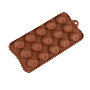 Силиконова форма Original Deals за приготвяне на шоколадови бонбони, бонбони, желе или ледени кубчета, топчета, 21 x 10 x 1 cm - Форма за печене