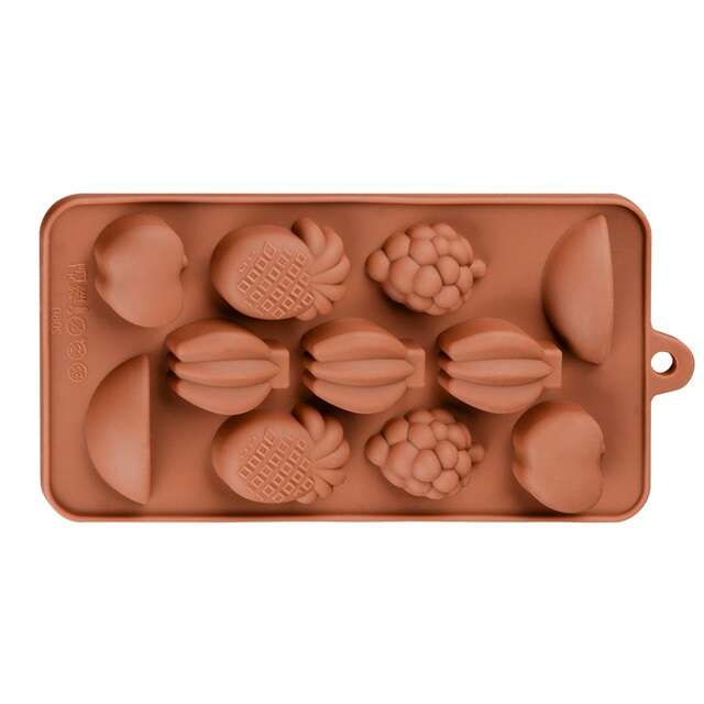 Силиконова форма за шоколадови пралини, бонбони, желета или кубчета лед Original Deals, Плодове, 21 x 10 x 1 см